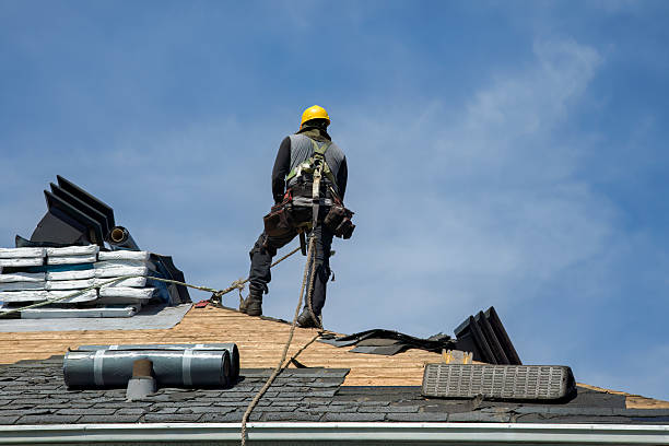 Professional Flat Roof Repair technician working in Pierce, TX
